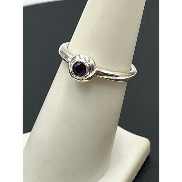 James Avery Sterling Silver Remembrance Alexandrite June Purple Birthstone 6.5 - Picture 3 of 9